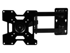 Suport TV de perete cu brat pivotant Hausberg HB-H 04R, 23-37 inch, 37 kg, Negru